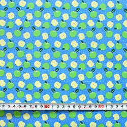 カットクロス Camelot Fabrics Feelin' Fruity 30200206-1 Apples Blue 3枚目の画像