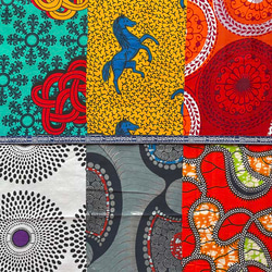 ハギレセット＊100枚組  生地  アフリカ布 アフリカン 小物作り ハンドメイド 手作り 手芸用品 布 カットクロス 11枚目の画像