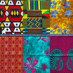 ハギレセット＊100枚組  生地  アフリカ布 アフリカン 小物作り ハンドメイド 手作り 手芸用品 布 カットクロス 14枚目の画像