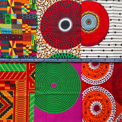 ハギレセット＊100枚組  生地  アフリカ布 アフリカン 小物作り ハンドメイド 手作り 手芸用品 布 カットクロス 15枚目の画像