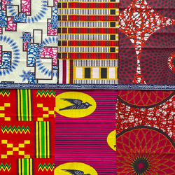 ハギレセット＊100枚組  生地  アフリカ布 アフリカン 小物作り ハンドメイド 手作り 手芸用品 布 カットクロス 17枚目の画像