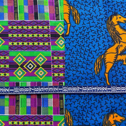 ハギレセット＊100枚組  生地  アフリカ布 アフリカン 小物作り ハンドメイド 手作り 手芸用品 布 カットクロス 10枚目の画像