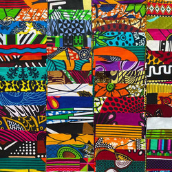ハギレセット＊100枚組  生地  アフリカ布 アフリカン 小物作り ハンドメイド 手作り 手芸用品 布 カットクロス 3枚目の画像
