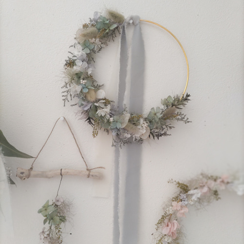 fuwari-ふわり- リングリース ドライフラワー プリザーブドフラワー