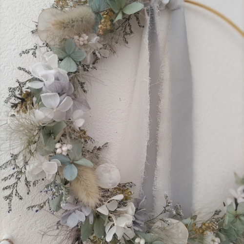 fuwari-ふわり- リングリース ドライフラワー プリザーブドフラワー