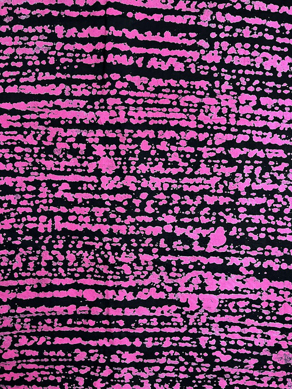 アフリカ タイダイ染め コットン ピンクと黒 b 4枚目の画像