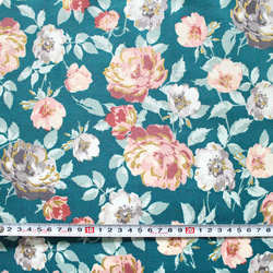 カットクロス RJR Fabrics Summer Rose Lorraine Forest Metallic 4枚目の画像