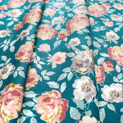 カットクロス RJR Fabrics Summer Rose Lorraine Forest Metallic 5枚目の画像