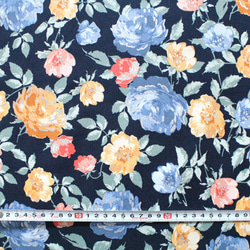 カットクロス RJR Fabrics Summer Rose Lorraine Midnight Metallic 4枚目の画像