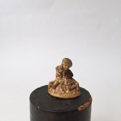 動物の置きもの figure  子供とぶた イギリス ギフト プレゼント おもちゃwade マザーグース 2枚目の画像