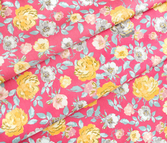 カットクロス RJR Fabrics Summer Rose Lorraine Sunset Metallic 6枚目の画像