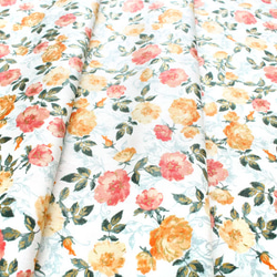 カットクロス RJR Fabrics Summer Rose Marietta Orange Metallic 5枚目の画像