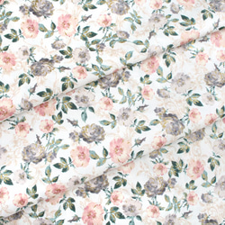 カットクロス RJR Fabrics Summer Rose Marietta Peachy Metallic 6枚目の画像