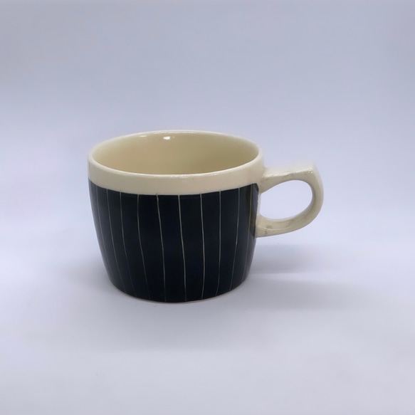 波佐見焼　カフェシリーズ　手作り土物　ローカップ　tomofac 6枚目の画像