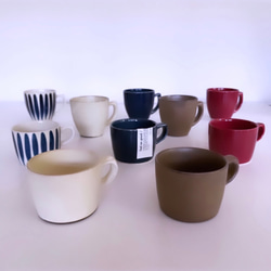 波佐見焼　カフェシリーズ　手作り土物　ローカップ　tomofac 11枚目の画像