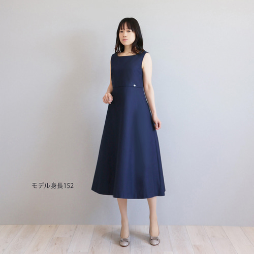 秋まで着回せる◎】コットンポリエステル ノースリーブ