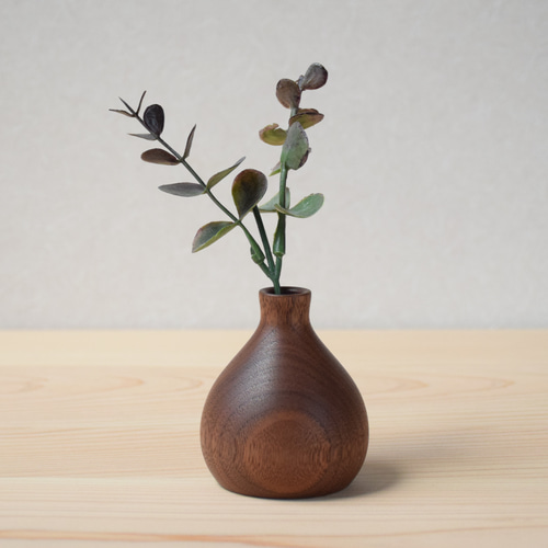 一輪挿し 花瓶 花器 木の花瓶 木の一輪挿し 北欧 プレゼント ＃07