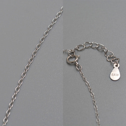 送料無料　胸元に咲く ロイヤルムーンストーンネックレス SV925 moonstone necklace 9枚目の画像