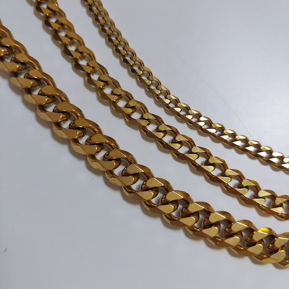 【金属アレルギー対応】8mm cuban chain necklace RN0308 13枚目の画像