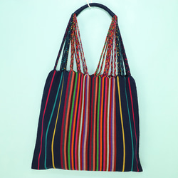 【新品未使用】シナカンタン刺繍　バッグ　メキシコ　トートバッグ　オアハカ メキシコ シナカンタン 刺繍ハンモックバック 50 ハンドメイド