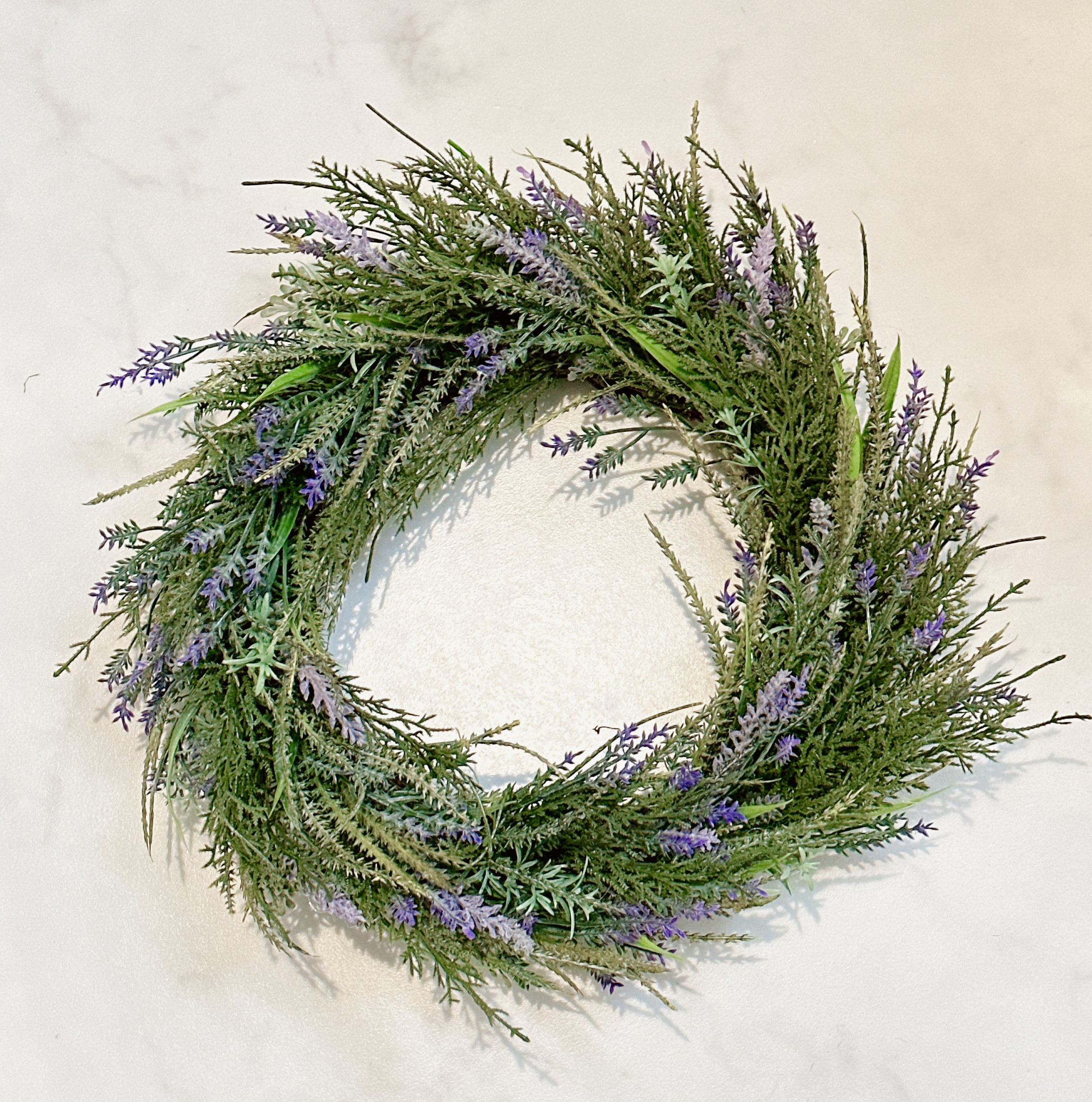 アーティフィシャルフラワーリース　ラベンダー/25cm