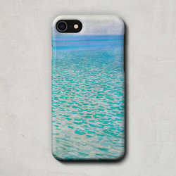 スマホケース / グスタフ クリムト「アッター湖のほとり」 iPhone 全機種対応 夏 湖 リゾート 絵画 絵 個性的 3枚目の画像
