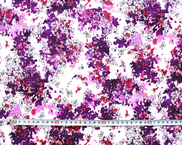 カットクロス RJR Fabrics Ink Rose RJ1802-DA1 Lili Flowers Dawn 3枚目の画像