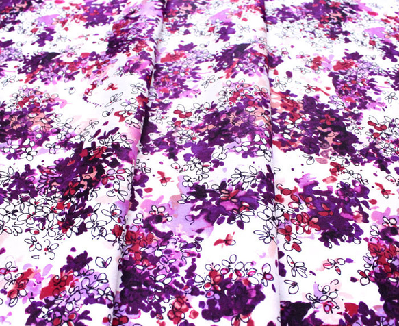 カットクロス RJR Fabrics Ink Rose RJ1802-DA1 Lili Flowers Dawn 4枚目の画像