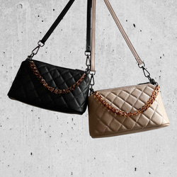 韓国デザイン レザーショルダーキルティングバッグ BAG 本革 牛革 ハンドバッグ 本革 レザー ショルダーバッグ キルティング
