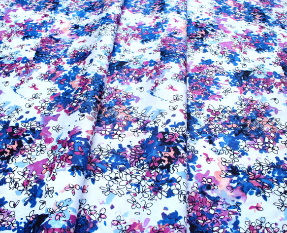 カットクロス RJR Fabrics Ink Rose Lili Flowers Sweet Breeze 4枚目の画像