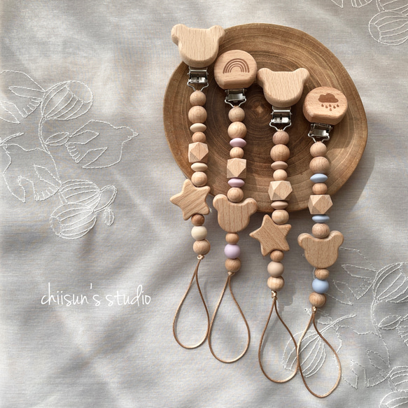 速達便＊ハンドメイドマルシェ出店記念❁⃘おしゃぶりホルダー•トイ