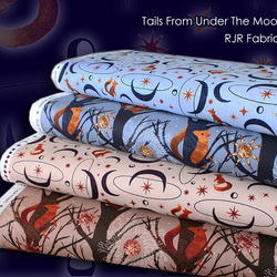 カットクロス RJR Fabrics Tails From Under The Moon Peach Beige 7枚目の画像