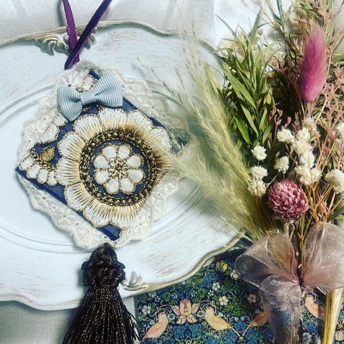 インド刺繍リボン サシェ その他インテリア雑貨 kohane＿runrun 通販