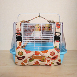 鳥用 インコ用♡ハートフルキャリーが入る♤キャリーバッグ 通院