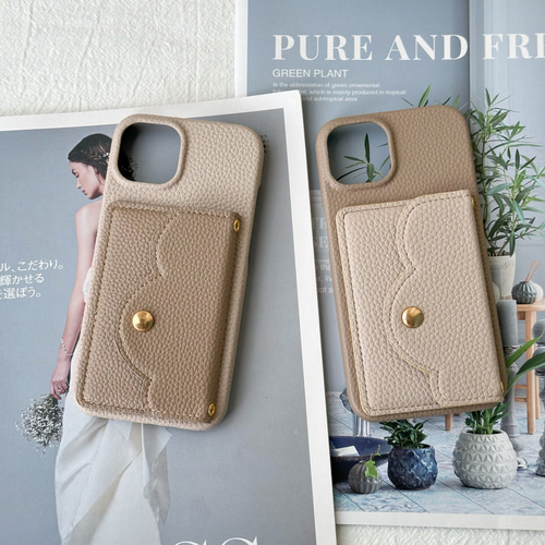 花モチーフ iPhone 17 16 15 14 ケース ショルダー galaxy s26 カード