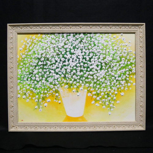 油絵 絵画 【カスミソウ】 絵画 HR 通販 16003244|Creema 油絵 絵画 【カスミソウ】 絵画 HR 通販 16003244|Creema