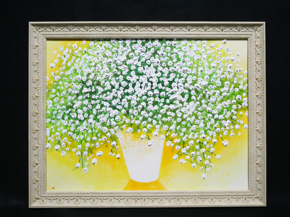 油絵 絵画 【カスミソウ】 絵画 HR 通販 16003244|Creema 油絵 絵画 【カスミソウ】 絵画 HR 通販 16003244|Creema
