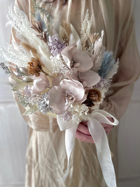 ドライフラワー ウェディング ブーケ マタニティフォト 前撮り