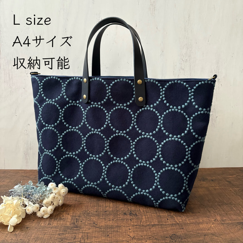 Lサイズ A4サイズ対応 ミナペルホネン dop タンバリン 機能的なトート