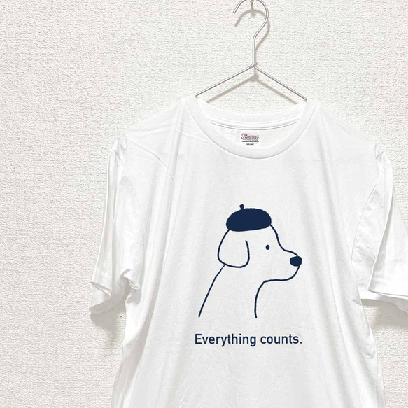 【選べる犬Tシャツ】ベレー犬 2枚目の画像