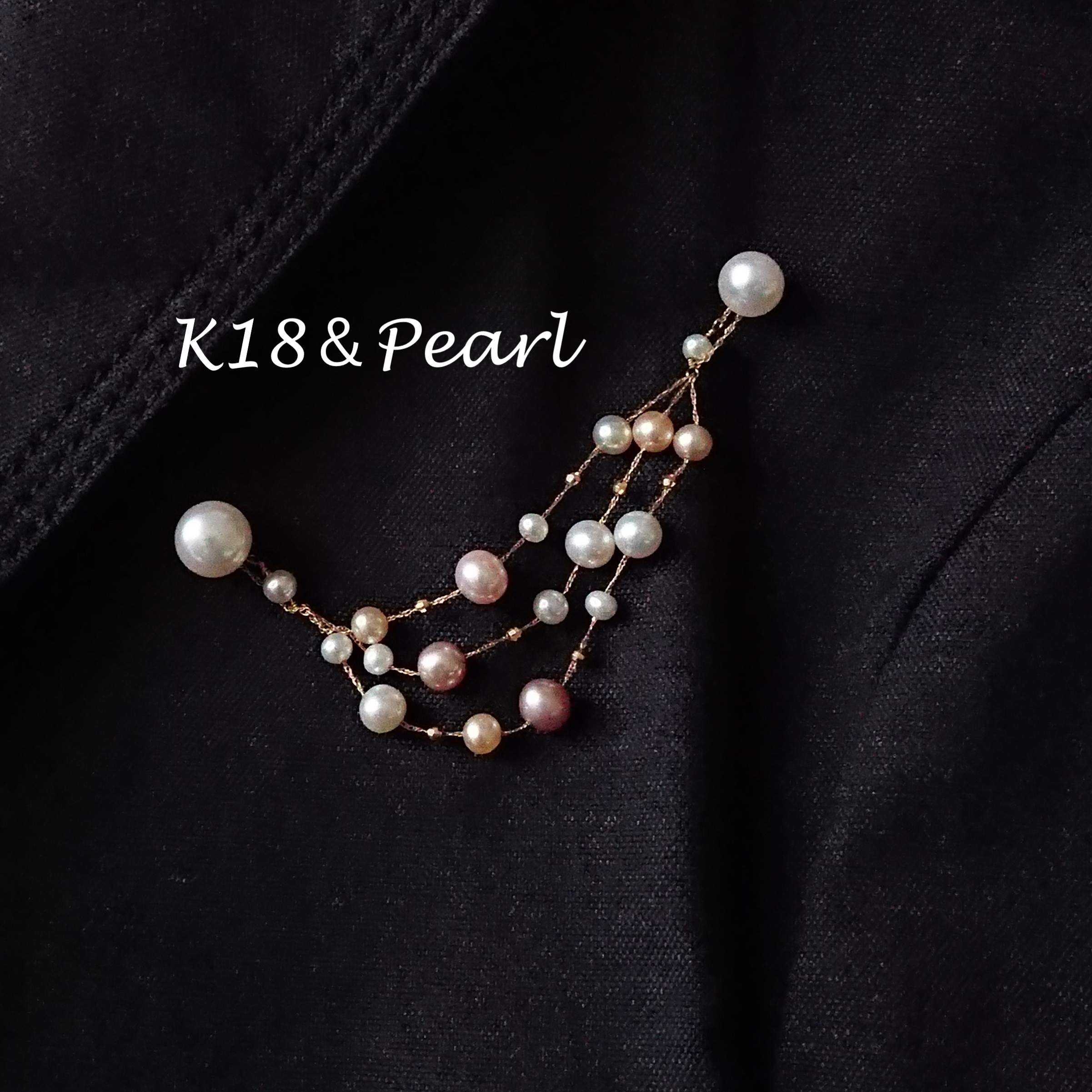 ⭐️K18 月の光 ペンダントヘッド＆ブローチ　多機能【Clair de Lune】保証書付