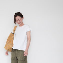 夏のお出かけセット / frill tops white  and kinchaku bag 1枚目の画像