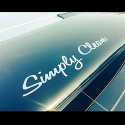 USDM JDM 【 simpley clean 】特大サイズ ミニサイズ付き ステッカー【カラー選択可】 送料無料♪ 2枚目の画像