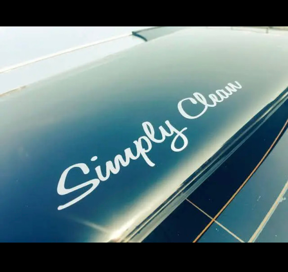 USDM JDM 【 simpley clean 】特大サイズ ミニサイズ付き ステッカー【カラー選択可】 送料無料♪ 2枚目の画像