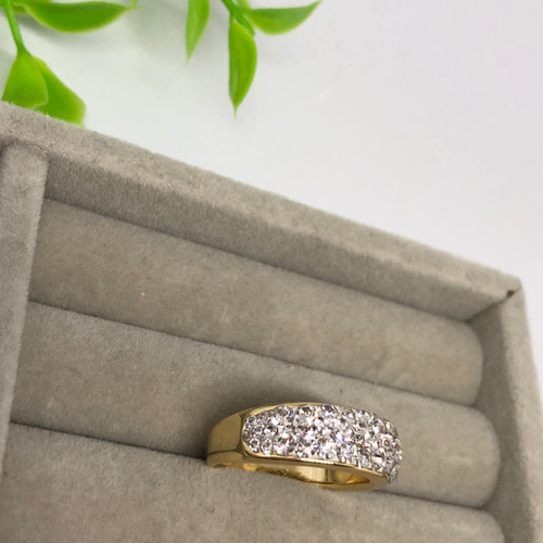 グルーデコ リング土台 19個 ラウンドタイプ 幅広約5mm