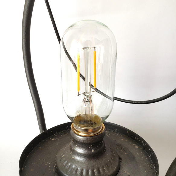 ステンドグラスランプ・魔女の瞳/深緑　アンティーク調・魔法のテーブルライト　LEDライト/LEDランタン ステンドグラスランプ 魔女の瞳/深緑　アンティーク調