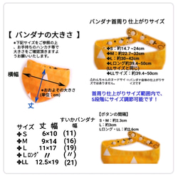 ベビースタイのような可愛い形 黄色スイカ とカラーが選べる 小花柄 オプションで お名前入れ や クールバンダナに変更可 4枚目の画像