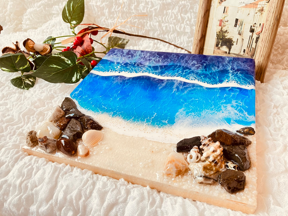 レジンアート【オーシャンアート・岩肌の海岸風】 その他