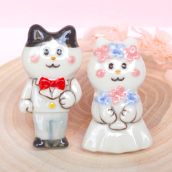 陶器]サンタ猫の置物[クリスマス 人形] その他置物 chopiandchoco 通販