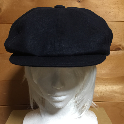 その他ブランド / ALS ATTIRE/キャスケット/--/コットン/NVY/無地/メンズ/ハンドメイド ハンドメイド キャスケット ネイビー リネン サイズオーダー メンズ